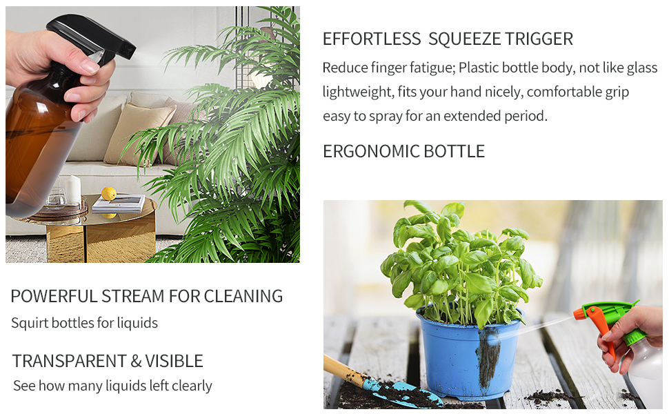 spray bottles