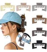 Sunolga Hat Claw Clips for Baseball Caps, 6PCS Large Trucker Hat Hair Clips for Women Non-Slip St...