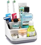Chintu Bathroom Toothbrush Holders for Countertop - Electric Toothbrush Organizer 6 Slots Tooth B...