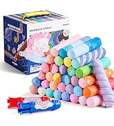 Jar Melo 38 PCS Sidewalk Chalk for Kids- Colored Sidewalk Chalk With Holder,Jumbo Washable & Non-...