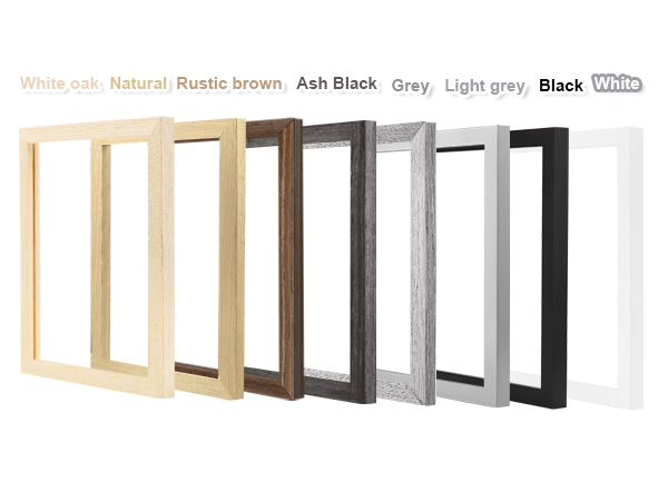 wooden frames with wood grain