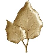 Pasiir Small Leaf Shaped Trinket Dish, Decorative Gold Jewelry Dish Tray, Ring Hodler Dish Jewelr...