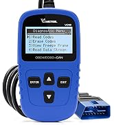 VDIAGTOOL VD10 OBD2 Scanner Code Reader Car Diagnostic Tool Engine Fault Code Reader for Turn Off...