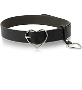TXIN Heart Buckle Belt Fashion Punk Waist Belt Skinny Waist Band Strap for Women Girls Dress Jeans