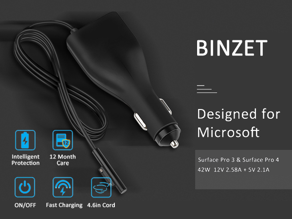 surface pro 3 surface pro 4 charger car charger
