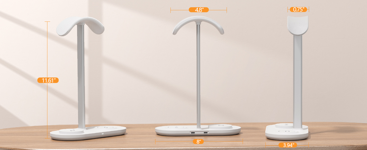 headphone stand with wireless charger