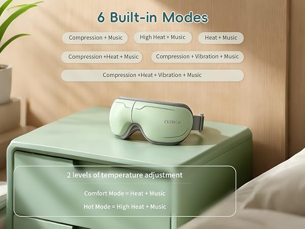 eye massager with heat