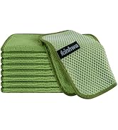 KinHwa Kitchen Washcloths for Dishes Absorbent Microfiber Dish Cloths Quick Dry Dish Rags with Po...