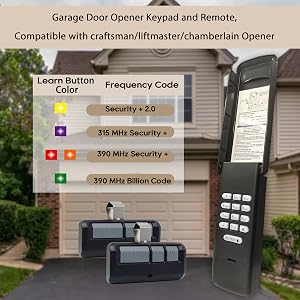 Garage Door Opener Keypad for Liftmaster Chamberlain Craftsman