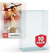 EVORETRO Action Figure Display Case Protector for Small Amiibo Like Kazuya in Super Smash Bros - ...