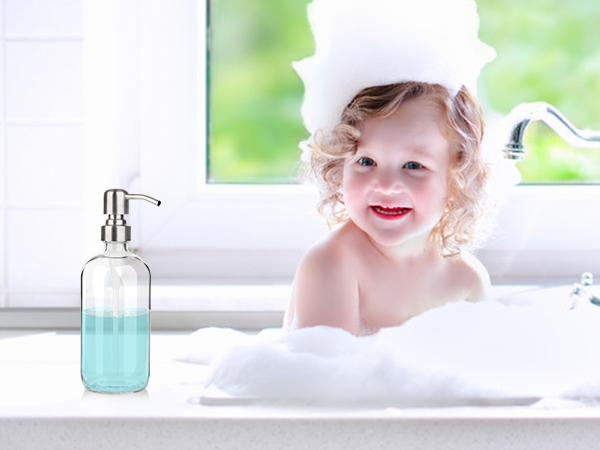 glass soap dispenser