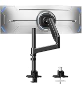 MOUNTUP Heavy Duty Monitor Arm Fits 49 45 42 40 39 34 32 Inch Screens, Ultrawide Monitor Arm Hold...
