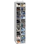 Simple Houseware 20 Section Shelves Hanging Shoes Organizer Holder for Closet, Gray