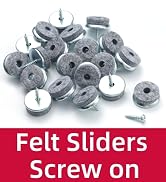 felt sliders screw on