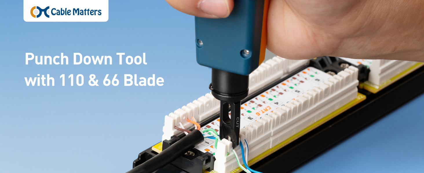 Punch Down Tool with 110 & 66 Blade