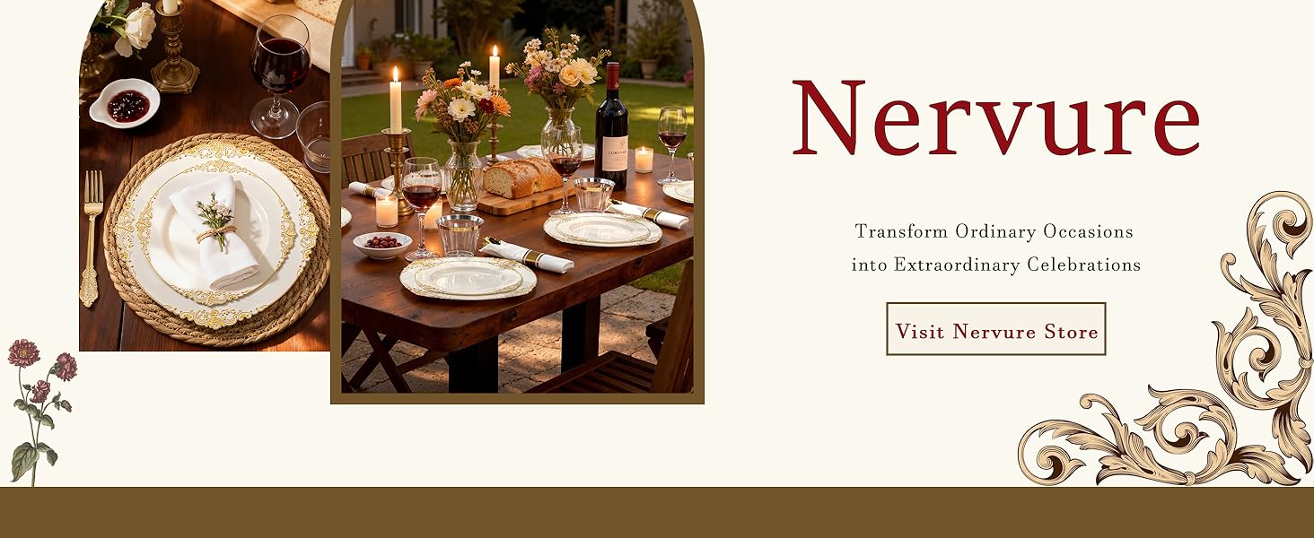ivory plastic plates