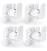 HomeMount Speaker Wall Mount Brackets - Surround & Bookshelf Speaker Wall Mounts Kit, Holds up to...
