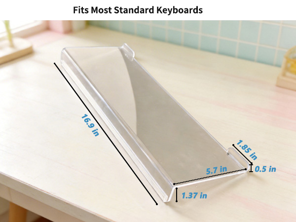 acrylic stand fits most keyboards