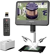 LINKMICRO LM210 10.1'' LCD Coin Digital Microscope Full View for Error Coins, Soldering Microscop...