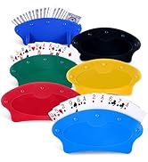 FFSCK Fan-Shaped Playing Card Holders for Kids Adults Seniors,Hands Free Card Game Holder for Pok...