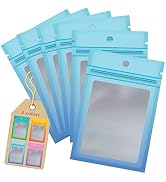 Funfery 100 Pack Resealable Smell Proof Bags for Food Storage,Clear Cute Gradient Mylar Bags for ...