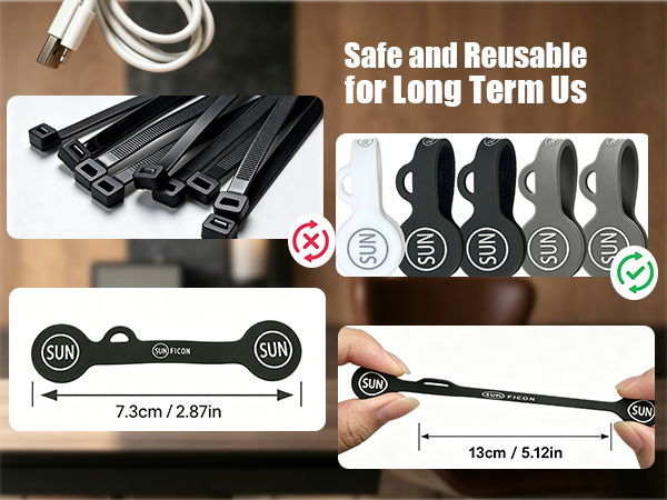 cable clips organizer magnetic cord warps