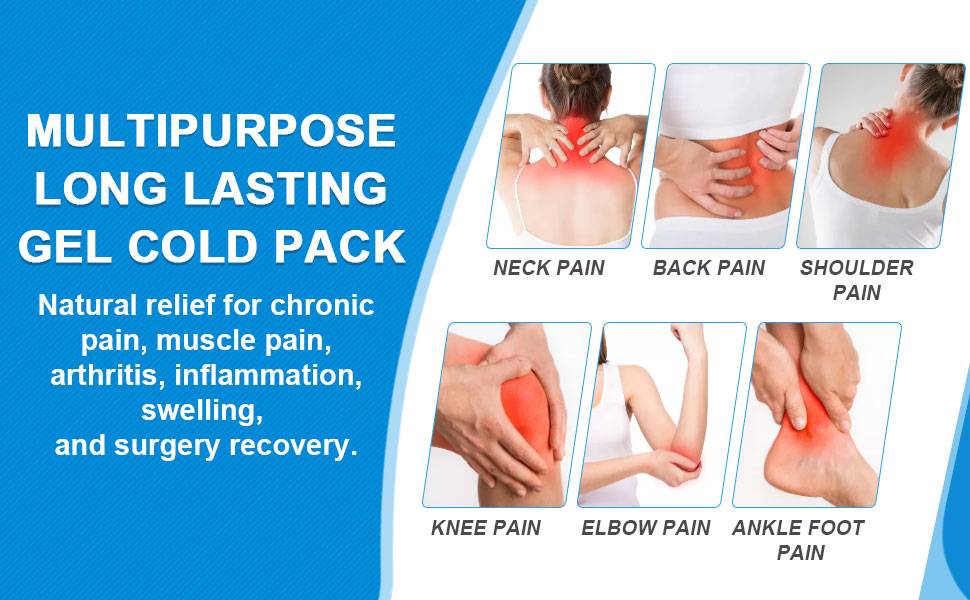 gel ice pack for back neck shoulder knee elbow ankle