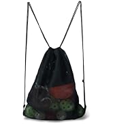 GSE19"x15" Mesh Drawstring Backpack Bag for Beach Toys, Sports Gym Gear, Backpacking, Camping Gea...