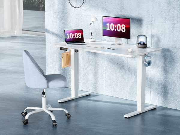 white desk