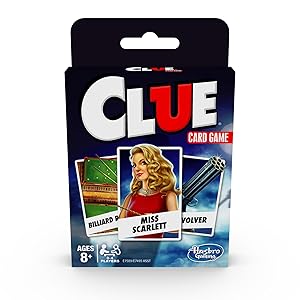 clue game; mystery games; strategy games; kids card games; hasbro classic games