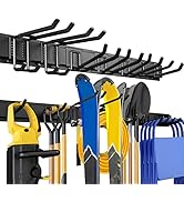 UUP 48" Garage Tool Organizer Wall Mount, 440lbs Garden Garage Storage Garage Organization with A...
