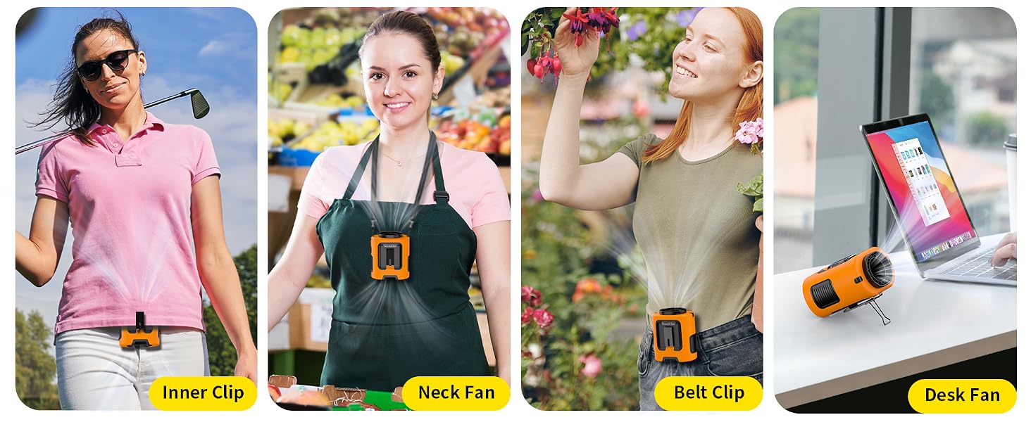 multifunctional outdoor waist fan