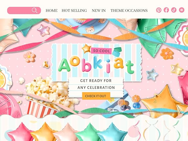 candyland Rainbow party decorations