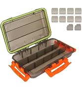 TRUSCEND Fishing Tackle Box Organizer Portable Waterproof, Airtight Anti-wear Tackle Storage Boxe...
