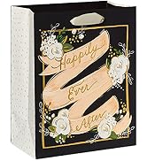 Papyrus 13" Large Gift Bag (Happily Ever After) for Weddings, Bridal Showers or Engagement Partie...