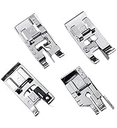FQTANJU 4pcs Sewing Machine Presser Foot Set of 1/4 inch Quilting Patchwork Presser Foot, Stitch ...