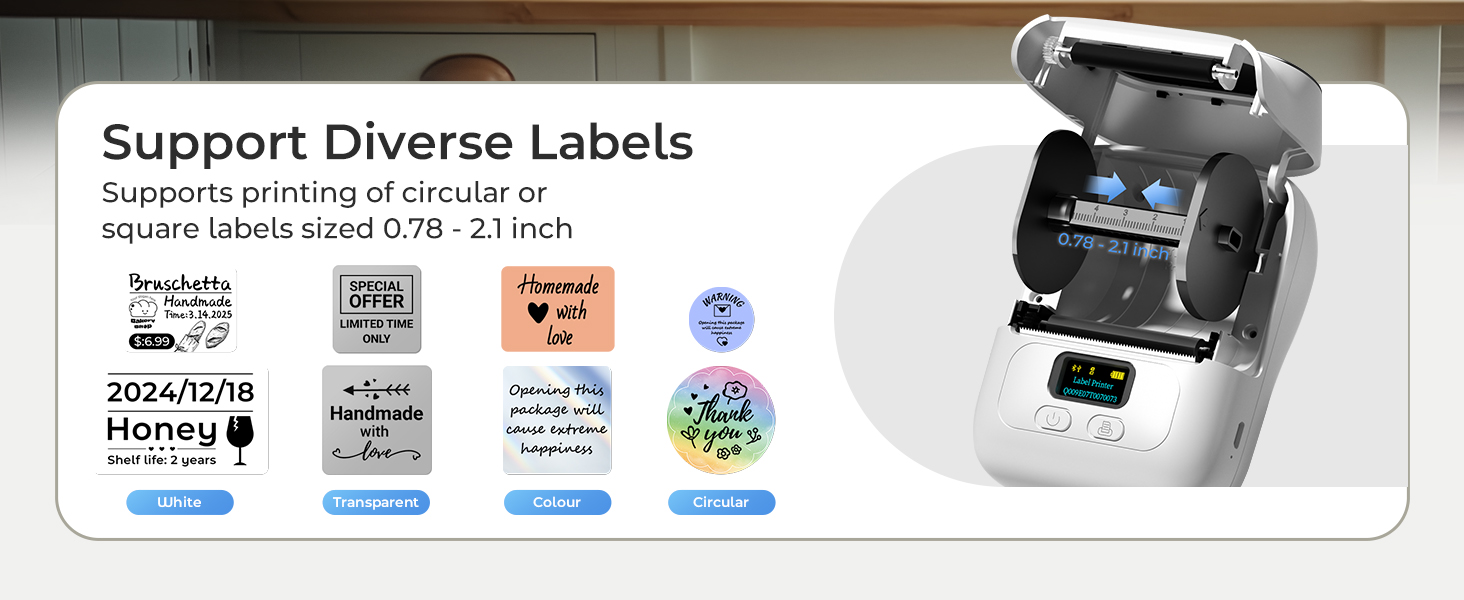 Bluetooh label maker