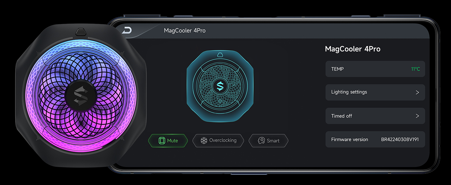 Black Shark Magnetic Cell Phone Cooler 4PRO