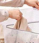 6 Pack XXL Mesh Laundry Bag for Washing Machine, 24x24 Inch Large Honeycomb Delicates Laundry Bag...