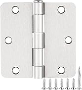 24 Pack Nickel Door Hinges Brushed Nickel Hinges for Doors 3 1/2 Interior Door Hinges Satin Nicke...