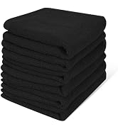 Keith Lun 6 Pack 100% Cotton Wash Cloth, 12x12Inch Highly Absorbent and Soft Feel Fingertip Towel...