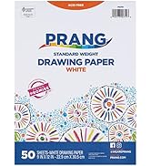 Prang (Formerly Art Street) Drawing Paper, White, Standard Weight, 9