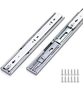 10 Pairs Soft Close Drawer Slides 20 Inches Heavy Duty Side Mount Metal Ball Bearing Full Extensi...
