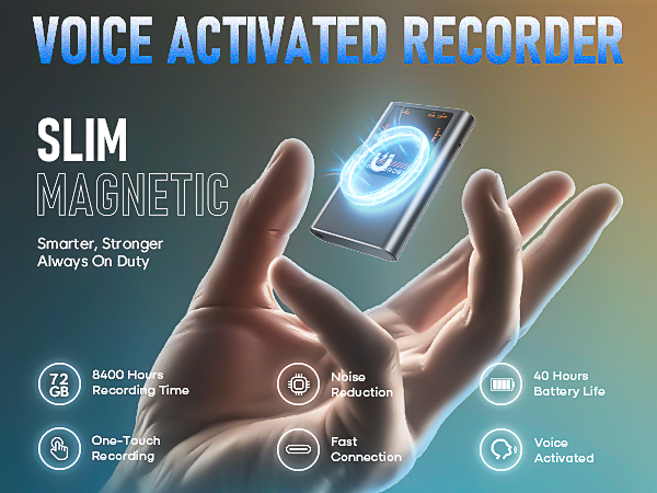 Magnetic Voice Activated recorder