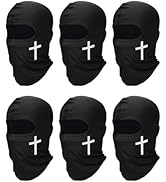 SATINIOR 6 Pcs Ski Mask Cover Balaclava Full Face Mask Summer Face Cover UV Windproof Balaclava f...