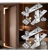 Hidden Door Pivot Hinge Heavy Duty 200 lb Capacity, Concealed Pivot System for Secret Bookcase Do...
