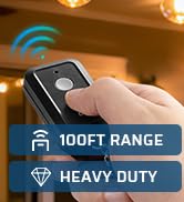 DEWENWILS Outdoor Remote Control Outlet, 15A Wireless Remote Control Switch, 100FT Control Range ...