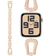 Efolen Bling Diamond Band Compatible with Apple Watch Band 38mm 40mm 41mm 42mm 44mm 45mm 46mm 49m...