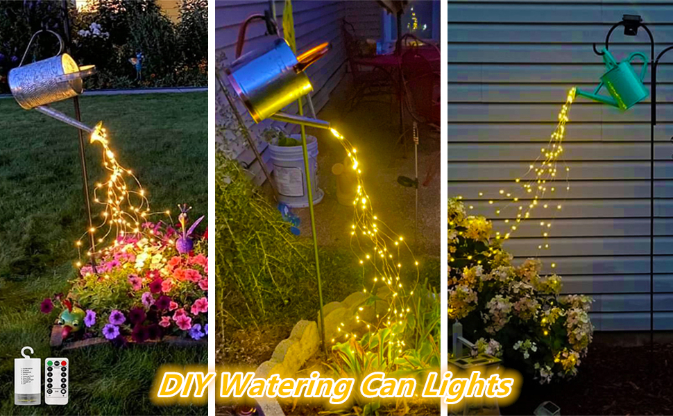 DIY Watering Can Lights