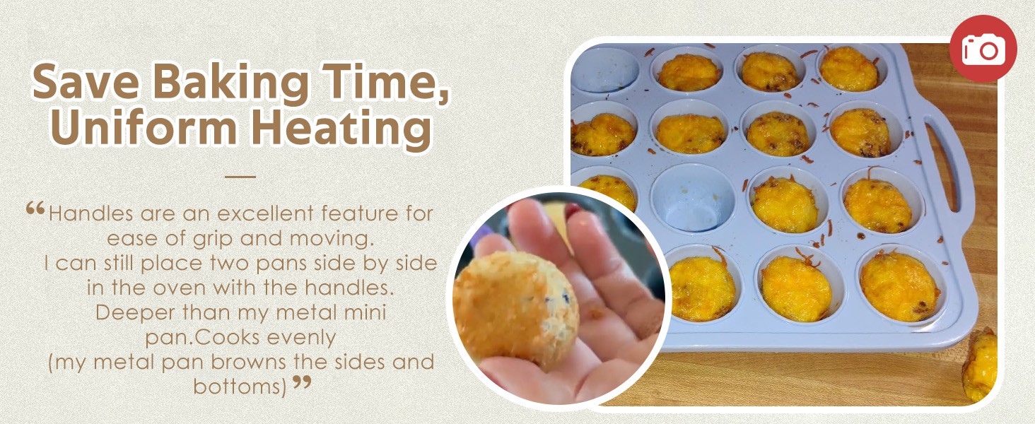Save Baking Time, Uniform Heating